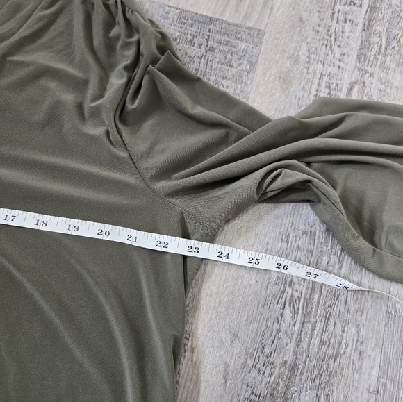 Two By Vince Camuto Bell Shape Shirt Blouse Women SX 2XL Green 3/4 Sleeves Boho - Picture 11 of 11